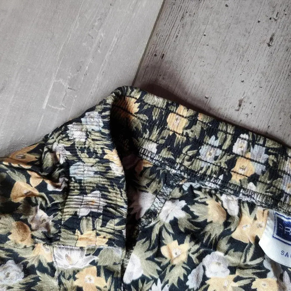 Sag Harbor Vintage Floral Pull On Slip Mini Skirt Size Large Schoolgirl EUC - Picture 8 of 14